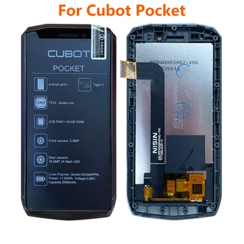 За Cubot джобен LCD дисплей панел сензорен екран дигитайзер събрание резервни части