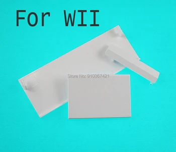 10sets пластмасова карта с памет врата слот капак контролер врата капак 3 в 1 защитни черупки капаци замяна за Nintend Wii игра
