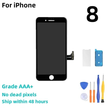 AAAA клас за iPhone 6 6S 7 8 Plus LCD перфектен 3D сензорен екран дигитайзер събрание за iPhone 5 5S 5C дисплей