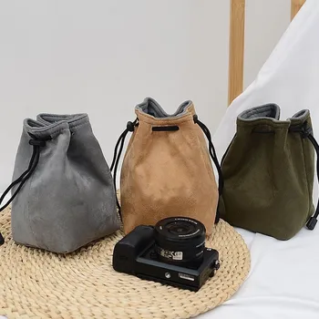 Mini SLR чанта за фотоапарат вътрешна чанта Защитно покритие SONY Fuji Canon Чанта за фотоапарат Прахоустойчива чанта Многофункционална преносима чанта за съхранение