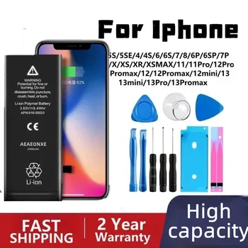 Оригинална IC батерия с голям капацитет за iPhone 6 S 6S 7 8 X XS XR 11 Резервни батерии за iPhone11 iPhone7 iPhone8
