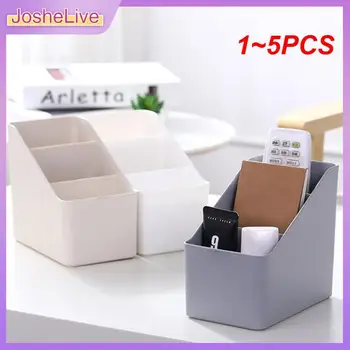  1 ~ 5PCS общежитие хол настолен пластмасов офис козметична довършителни кутия дистанционно многофункционална кутия за съхранение грим организатор