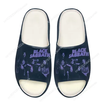 Black Heavy Metal Band Sabbath Soft Sole Sllipers Начало Сабо Стъпка по вода Обувки Мъжки Дамски Тийнейджър Персонализирайте на лайна сандали