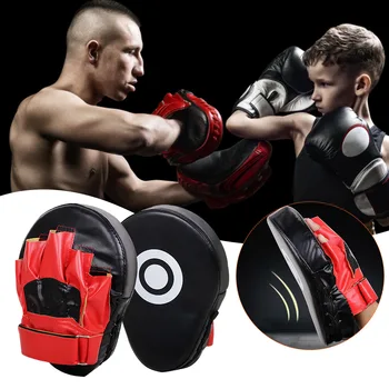 Извита боксова ръка Target PU кожа Sanda обучение цел износоустойчив 5-пръст ръка целеви спортно оборудване за обучение
