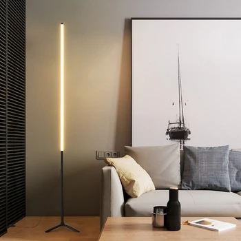 LED подова лампа за хол Спалня дом Проучване Декор Вътрешно осветление AC 110V 220V Регулируема лампа за дистанционно управление