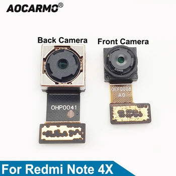 Aocarmo Предно лице Обратно задна камера модул Голяма камера Flex кабел за Xiaomi Redmi Забележка 4X