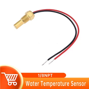 12V / 24V универсален температурен сензор 1 / 8NPT 10mm температурен сензор за автомобилен камион Сензор за температура на водата 12V / 24V кола камион лодка