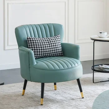 Nordic кожен стол салон офис удобен диван дизайн вътрешен италиански мобилни етаж столове суета шезлонги де салон вътрешен двор мебели