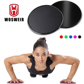 WOSWEIR 1 Комплект фитнес фитнес Основни плъзгачи Gear On Carpet Hardwood Floors Начало Коремни упражнения Оборудване Аксесоари за тренировка
