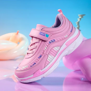 Pink Girls Спортни обувки Водоустойчиви обувки за бягане Детски маратонки Tenis Infantil Дишащи антихлъзгащи детски обувки Chaussure Enfant