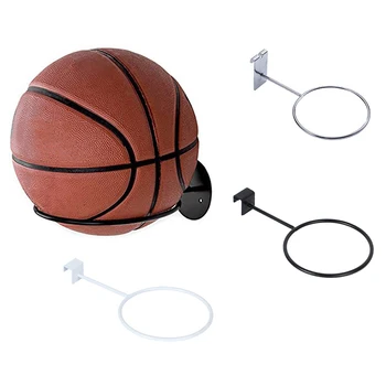 1pc стена монтирани многофункционален футболен дисплей рафт топка притежателя баскетбол съхранение багажник желязо пространство спестяване хол декор