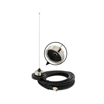 VHF 136-155MHz NMO антена магнитен монтаж VHF MINI RG58 кабел за мобилни радиостанции