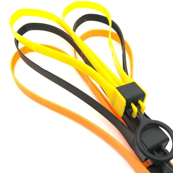 1PC найлон кабелни връзки CS открит пластмасови полицейски белезници двойно Flex маншети за еднократна употреба професионален цип вратовръзка оранжев жълт черен