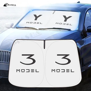  Слънцезащитен сенник за кола Съвместим за Tesla блокове UV лъчи слънцезащитен предпазител за козирка за Tesla Модел 3 Модел Y 2016-2022 Аксесоари
