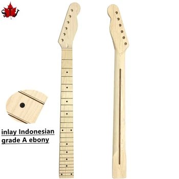 Най-добро качество незавършен DIY Електрическа китара Кленово дърво Telecaster Подмяна на главата Neck Fingerboard Заместващо съоръжение
