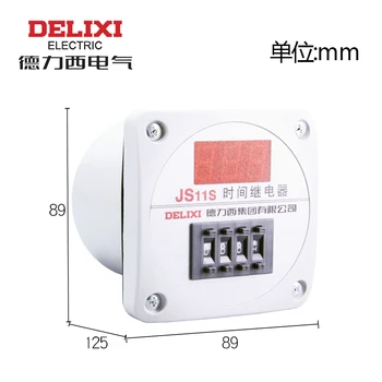 DELIXI Цифров превключвател за таймер за реле за време JS11S 0.01S-9999H 220V 380V 3 4 цифри