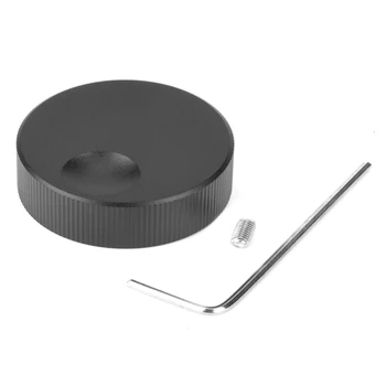  6 мм дупка черен твърд алуминий твърд обем потенциометър контролно копче, както е показано алуминий