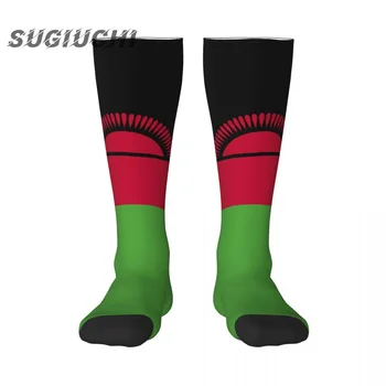 Малави флаг полиестер 3D отпечатани чорапи за мъже жени случайни високо качество Kawaii чорапи улица скейтборд чорапи