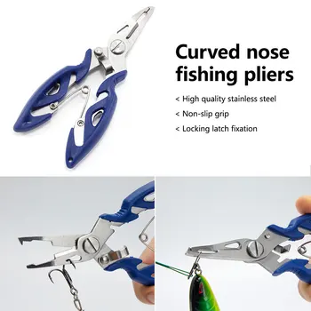 Риболовни клещи Риболовни инструменти Line Cutter Ножици от алуминиева сплав Комплект за отстраняване на куки Многофункционални ножици Инструмент за риболовни принадлежности