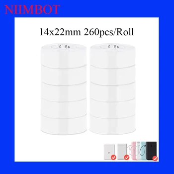 Niimbot D11 D101 D110 Термична хартия за етикети Цена на етикета Устойчива на надраскване хартия за етикети 14x22mmRoll не е водоустойчива