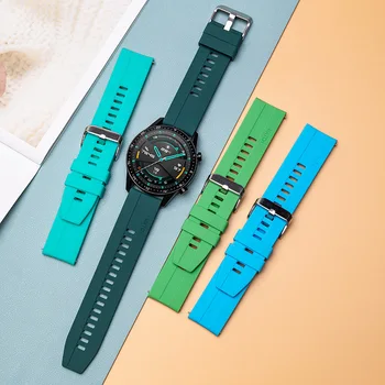 22mm силиконова лента за часовници за Huawei Watch GT 2 46mm мека спортна каишка гривна Huawei Watch GT 2 20mm 22mm