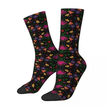 Цветни мексикански флорални цветя чорапи мъжки дамски ежедневни чорапи Harajuku пролет лято есен зима средна тръба чорапи подаръци