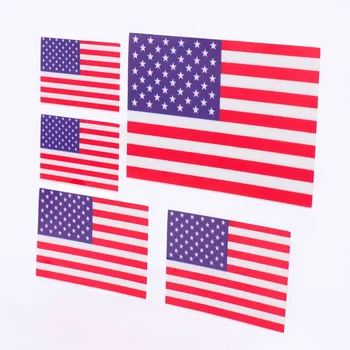 2Pcs американски флаг кола стикер национален флаг броня Decal американски избори кола ваденки за мотоциклет превозно средство декорация (