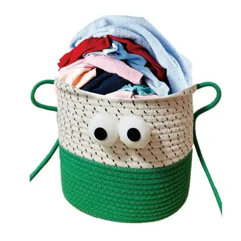 Кошница за пране с дръжки Преносима сгъваема чанта за съхранение на домашно пране Голям капацитет Затрудняване за детски играчки Кошница за мръсни дрехи
