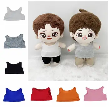 Doll Clothes for 10/15/20cm Idol Doll Outfit Accessories Tank Top Sleeveless T-shirt for Super Star Dolls Toys Collection Gift