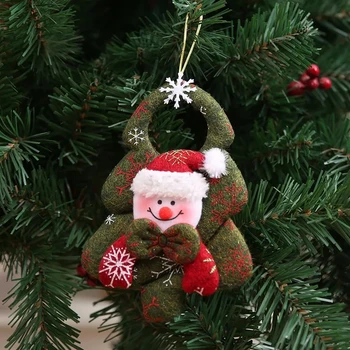 Коледна украса за домашни висулки Navidad коледно дърво орнаменти висящи кукла занаятчийски декор доставчик деца подарък