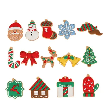 6/12/14pcs Коледа Gingerbread Man кукла Коледа дърво висулки Нова година 2024 подарък висящи орнаменти Коледна украса за дома