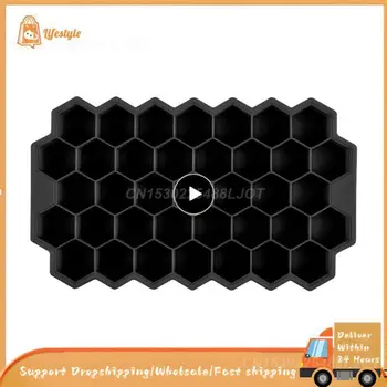 1PCS Creative Honeycomb Maker Тави за многократна употреба Силиконова форма BPA Free Ice Mould с подвижни капаци