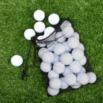 Сгъваема топка за голф Net чанта Шнур мрежеста чанта Универсален издръжлив капацитет за съхранение на топка за голф Дишаща мрежеста чанта за бързо сушене