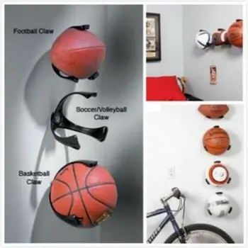 Топка нокът стена окачени баскетбол футбол футбол съхранение багажник топки дисплей стойка притежателите