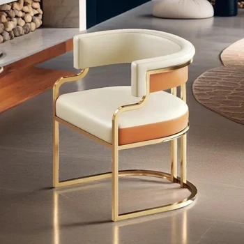 Design фотьойл трапезни столове акцент суета бар столове спалня трапезни столове ергономична кожа Sedia da pranzo мебели за дома
