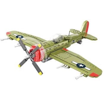 WW2 Военни серии 1:32 P-47 Fighter Thunderbolt Classic Collection Модел градивни блокове тухли играчки подаръци