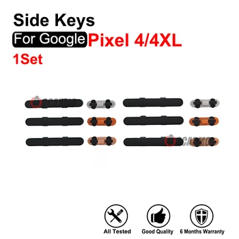 За Google Pixel 4 XL 4XL странични бутони Включване на захранването Бутон за изключване на звука Резервни части Използвайте за черен бял оранжев телефон