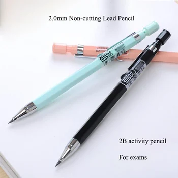 1PC 145mm 2.0mm механични моливи дебели пълнители автоматично молив замяна ядро за студент писане молив канцеларски материали