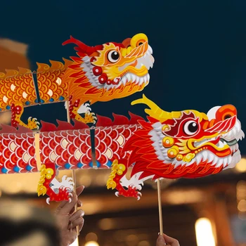 LED танцуващи дракони фенер традиционен смислен фенер играчка за закрито