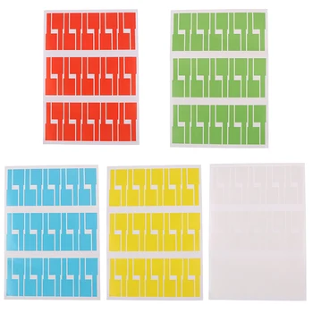  30pcs / лист A4 самозалепващи се етикети за етикети Тел маркиране мрежа водоустойчив лазерен принтер стикер организатор кабелни етикети