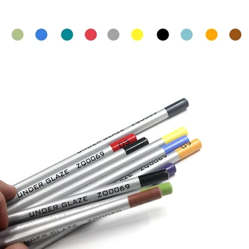 Керамично изкуство под глазура цветен молив DIY живопис цвят живопис елемент инструмент ръчно рисувани глазура прах писалка