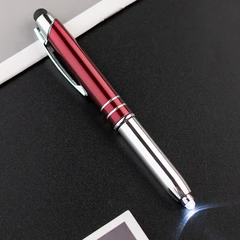 30PCS лампа писалка докосване химикалка LED лампа многофункционална писалка три в едно