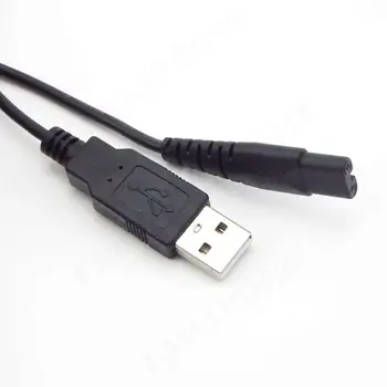 120cm USB кабел за зареждане Конектор за захранващ кабел Зарядно устройство Електрически адаптер 2-Prong самобръсначка Plug Електрическа самобръсначка M20