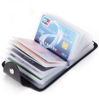 Kawaii 24 Slots Card Holder Portable Credit Bank Card Case Визитка Photo Holder Wallet Cash Holder Clutch Desk Organizer
