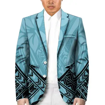 Висококачествен мъжки костюм Самоа Мъжки прост елегантен моден бизнес случайни тънък палто класически един бутон яке