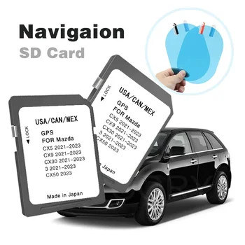2022 Навигация 16GB SD карта карта Sat Nav карта за Mazda 3 CX-5 CX-9 CX-30 CX-50 2021-2023 САЩ / CAN / MEX Кола