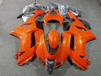 Нов ABS пластмасов корпус мотоциклет обтекател комплект годни за Kawasaki нинджа ZX6R 636 ZX-6R 2007 2008 07 08 Персонализирана перла оранжево