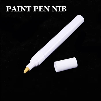 1Pc 3-6mm празна писалка за многократна употреба празна двулицева двулицева писалка за боя за писец Fine Nib маркер алуминиева тръба боя писалка аксесоари