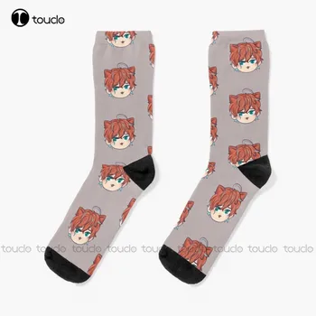 Doppo Kannonzaka Chibi Cat - хипноза микрофон чорапи зимни чорапи за мъже персонализирани потребителски унисекс възрастни тийнейджър младежки чорапи подарък
