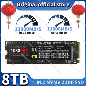 Оригинален 1080 PRO 4TB SSD NVMe M2 2280 13000MB/s 2TB 1TB вътрешен твърд твърд диск M.2 PCIe 4.0x4 диск за PS5 лаптоп PC